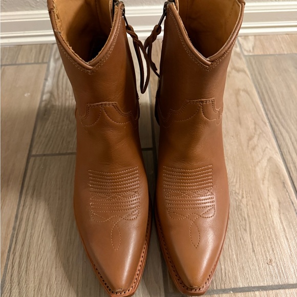 Tecovas Tan Leather Boots Daisy Size 9 - Picture 4 of 6